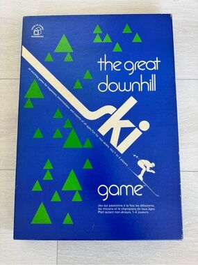 Vintage The Great Downhill Ski Game in Original Box Board Game